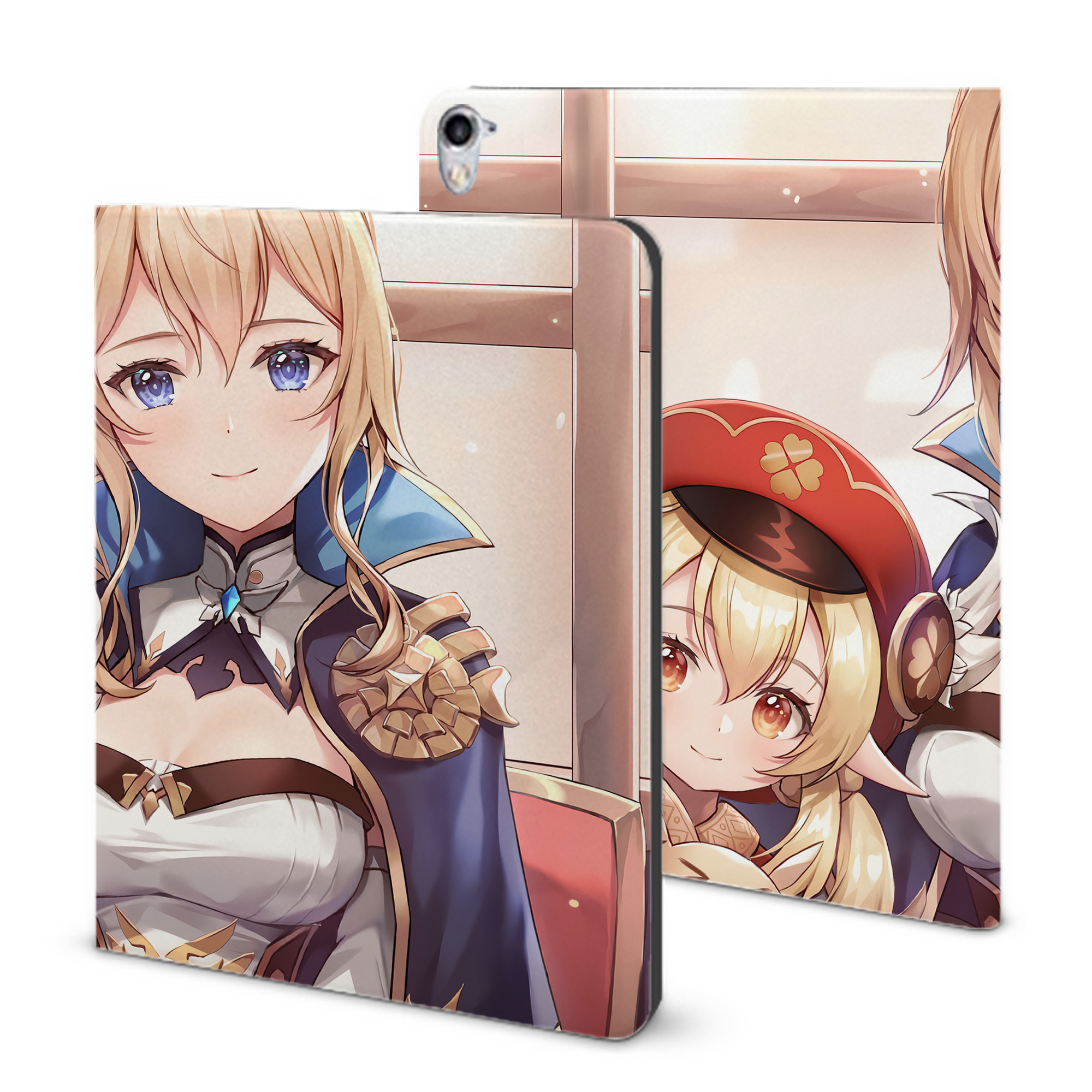 げんし神 genshin IPad ケース ブック型 PUレザー TPU 耐衝撃 軽量 薄型 ペン収納なし 全面保護 IPad 各モデル対応